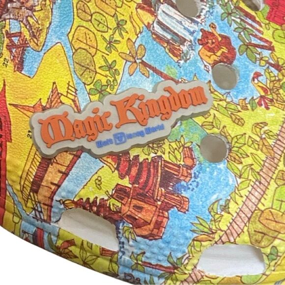 Disney Parks Crocs Magic Kingdom Park Guide Vault Collection 50th Anniversary - Picture 10 of 16